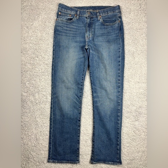 Levi's Jeans Mens 33 x 32 514 Straight Classic Flex Regular Wash Basic Denim - Picture 1 of 5